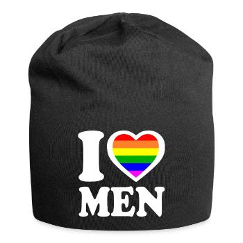 I love men - Jersey-Beanie - Schwarz - Vorne
