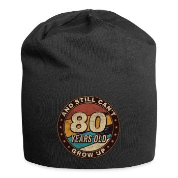 Cadeau 80e anniversaire Rétro 80e anniversaire - Bonnet en jersey - noir - Devant