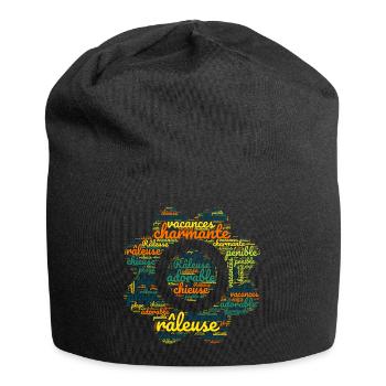 Charmant, charmant, entzückend, humorvoll - Jersey-Beanie - Schwarz - Vorne