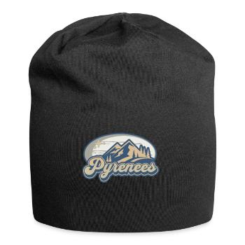 Pyrenees France Vintage Mountains - Jersey Beanie - black - Front