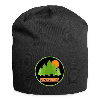 Erzgebirge - Jersey-Beanie - Schwarz - Vorne