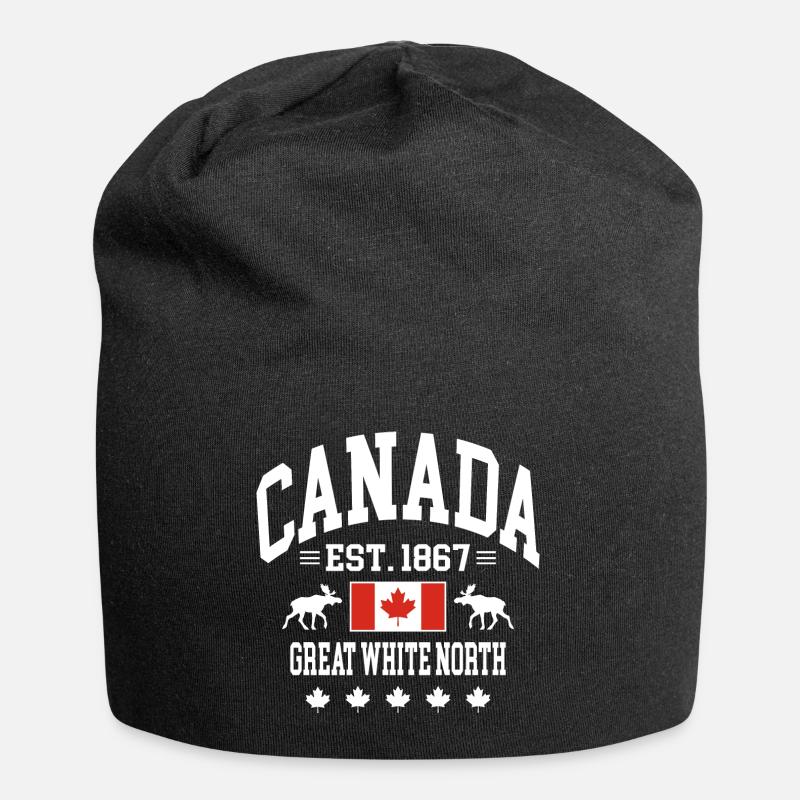 Canada - Bonnet en jersey - noir
