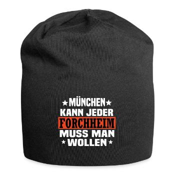 Forchheim - Jersey-Beanie - Schwarz - Vorne