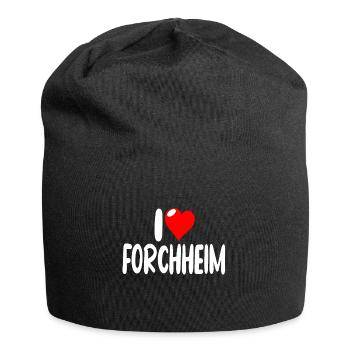 Forchheim - Jersey-Beanie - Schwarz - Vorne