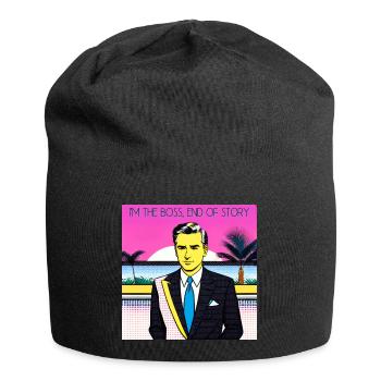 Je suis le chef, fin de l’histoire - Bonnet en jersey - noir - Devant