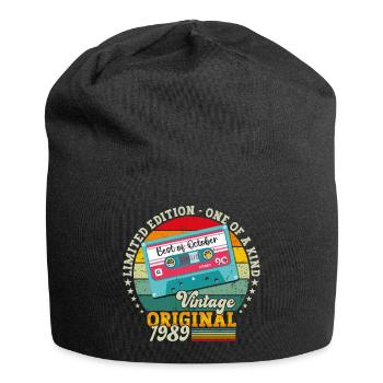 34th Birthday Retro Cassette Best of Octobre 1989 - Bonnet en jersey - noir - Devant