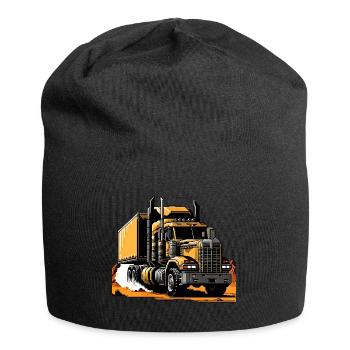 Postapokalyptischer Sattelschlepper - Jersey-Beanie - Schwarz - Vorne