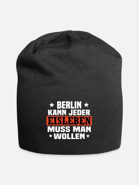 Eisleben - Jersey-Beanie - Schwarz