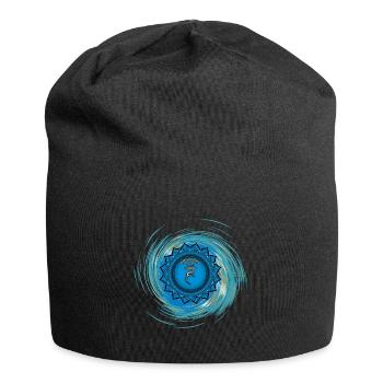 Vishuddha Fünftes Chakra - Jersey-Beanie - Schwarz - Vorne