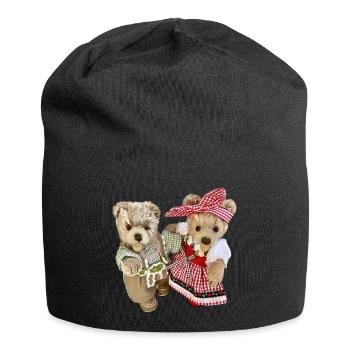 Josefine + Finn Tracht - Jersey-Beanie - Schwarz - Vorne