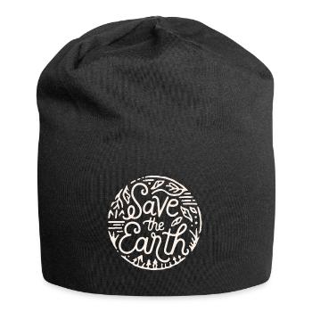 Save the earth Sauver la planète - Bonnet en jersey - noir - Devant