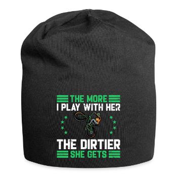 Motocross Funny Saying Dentist Bill Dirt Bike - Jersey Beanie - black - Front