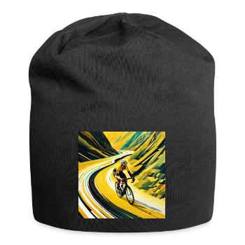 Peak Pursuit: Yellow Jersey's Flight - Jersey Beanie - black - Front