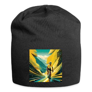 Autobahn zum Yellow Glory - Jersey-Beanie - Schwarz - Vorne