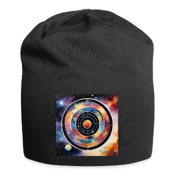 Dartboard Milky Way - Jersey Beanie - black - Front