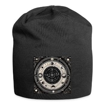 Dartboard Odyssee - Jersey-Beanie - Schwarz - Vorne