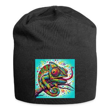 Caméléon - Bonnet en jersey - noir - Devant