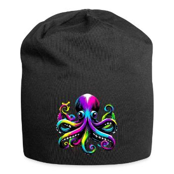 Krake - Jersey-Beanie - Schwarz - Vorne