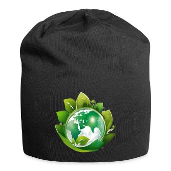planète terre, mère nature - Bonnet en jersey - noir - Devant