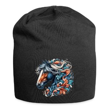 Horse - Jersey Beanie - black - Front