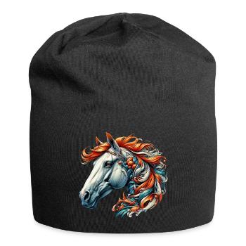 Horse - Jersey Beanie - black - Front