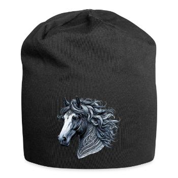 Horse - Jersey Beanie - black - Front
