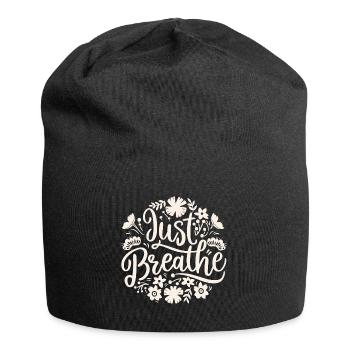 Respiration calmer anxiété - Bonnet en jersey - noir - Devant