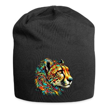 Cheetah - Jersey Beanie - black - Front