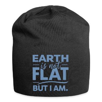 Satire Terre plate Blagues ironiques - Bonnet en jersey - noir - Devant
