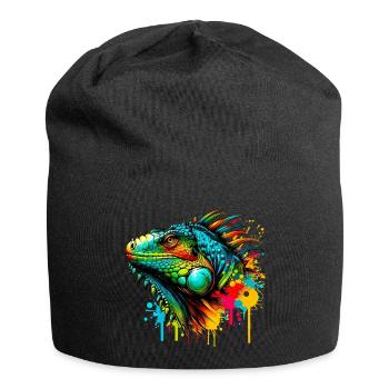 Iguana - Jersey Beanie - black - Front
