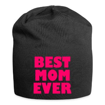 Best mom ever - Jersey-Beanie - Schwarz - Vorne