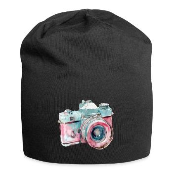 Fotokamera Digitalkamera Spiegelreflexkamera - Jersey-Beanie - Schwarz - Vorne