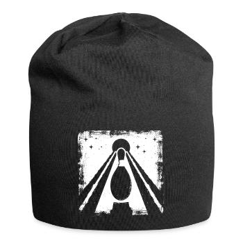 Bowling Pin Graphic - Jersey Beanie - black - Front