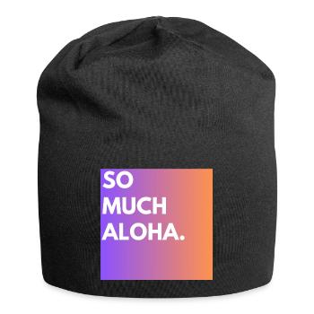 Tellement d’aloha - Bonnet en jersey - noir - Devant