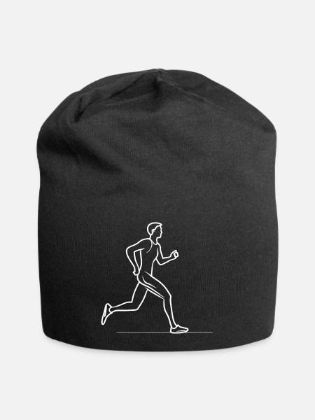 Jogger Skizze - Jersey-Beanie - Schwarz