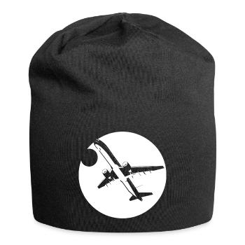 Dessin d’aviateur - Bonnet en jersey - noir - Devant