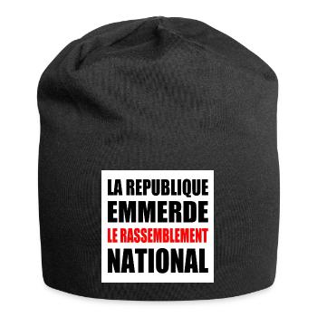 The Republic fucks the National Rally - Jersey Beanie - black - Front