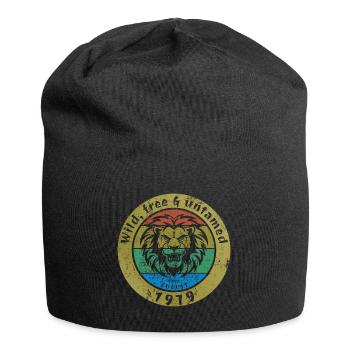 45. Geburtstag Wild, free & untamed since 08/1979 - Jersey-Beanie - Schwarz - Vorne