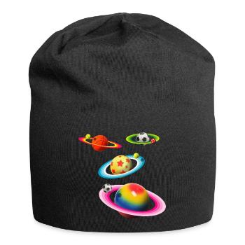 Balls Planets - Jersey Beanie - black - Front