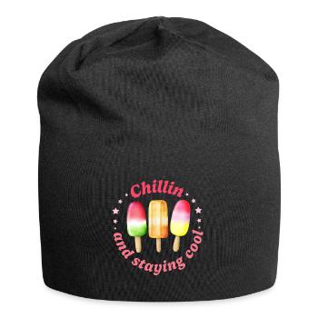 Chill Ice Cream - Jersey-Beanie - Schwarz - Vorne