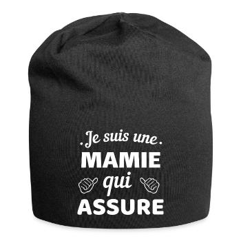 Reliable Mom Familiar Quote - Jersey Beanie - black - Front