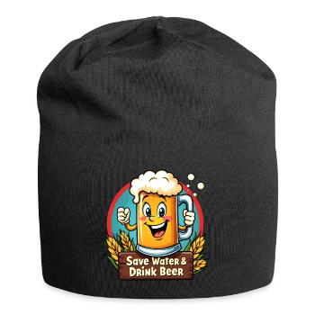 SAVE WATER DRINK BEER - Bierkrug - Jersey-Beanie - Schwarz - Vorne