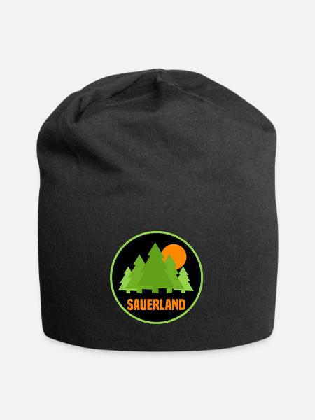 Sauerland - Jersey-Beanie - Schwarz