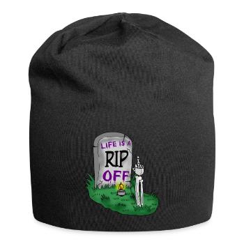 Arnaque, Humour noir, Halloween, Tombe, Cimetière, Sarcasme - Bonnet en jersey - noir - Devant