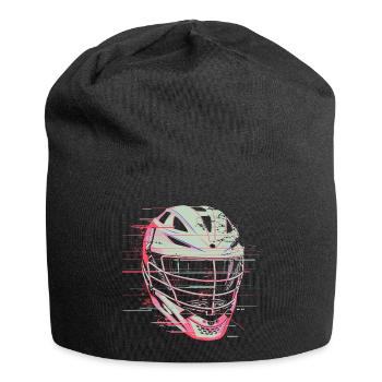 Lacrosse Helmet Graphic - Jersey Beanie - black - Front