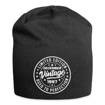 Décembre 1997 Cadeau Vintage Rétro Décembre 1997 - Bonnet en jersey - noir - Devant