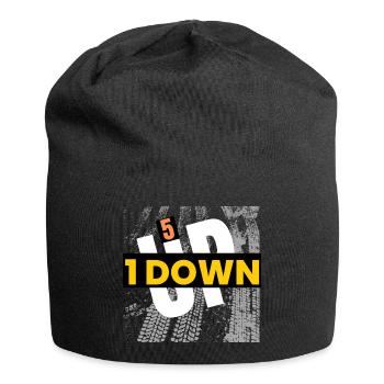 1 down 5 up  - Jersey Beanie - black - Front