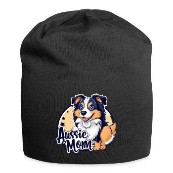 Aussie Mom - Jersey-Beanie - Schwarz - Vorne