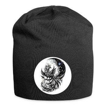 Comet Phoenix in the Moon Circle - Jersey Beanie - black - Front