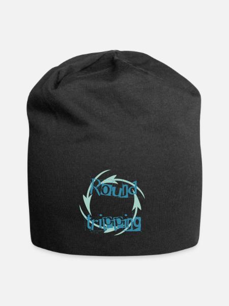 Endlosschleife-Vibes - Jersey-Beanie - Schwarz
